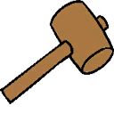 The wooden Mallet tool icon.
